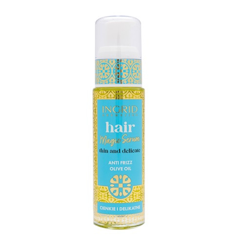 Ser pentru par uscat, delicat si dificil de coafat, ingrid, magic serum, cu ulei de masline, 30 ml