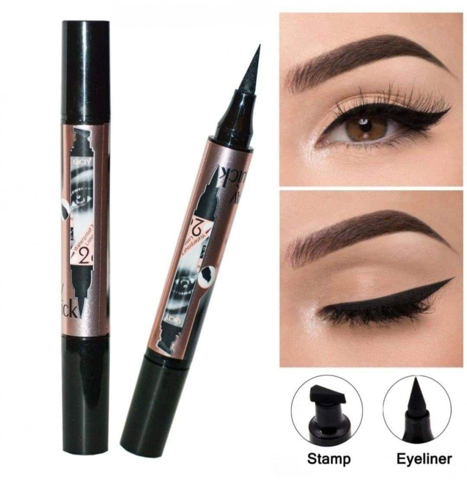 Tus de ochi cu stampila, Waterproof, Qiciy, 5 g Tus de ochi cu stampila, Waterproof, Qiciy, 5 g