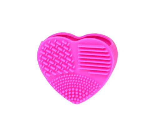 Accesoriu silicon curatare pensule makeup, fucsia