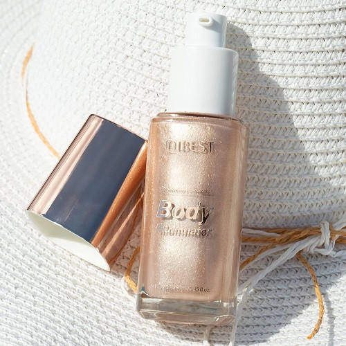 Iluminator Lichid Fata si Corp, Qibest, Body Shimmer Glow, 02, 40 ml - 3 | YEO