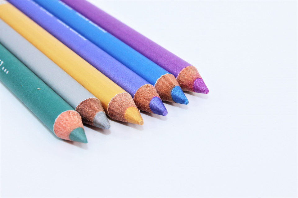 Set 6 creioane de ochi cu sclipici, Style, Studio Shimmers Set 6 creioane de ochi cu sclipici, Style, Studio Shimmers