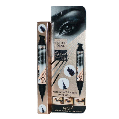Tus de ochi cu stampila, Waterproof, Qiciy, 5 g Tus de ochi cu stampila, Waterproof, Qiciy, 5 g