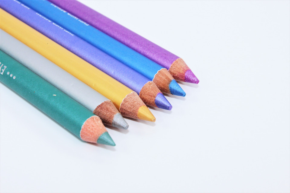 Set 6 creioane de ochi cu sclipici, Style, Studio Shimmers Set 6 creioane de ochi cu sclipici, Style, Studio Shimmers