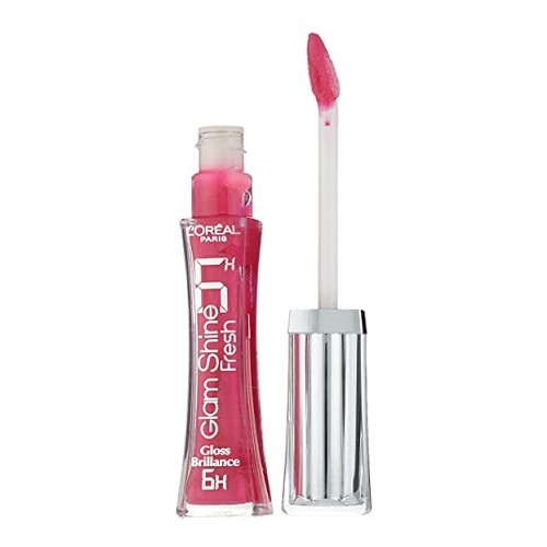 Luciu de buze, loreal, glam shine, 116 fresh fuchsia