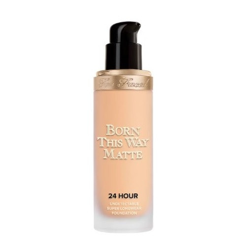 Fond de ten, too faced, born this way, matte 24h, warm nude, 30 ml