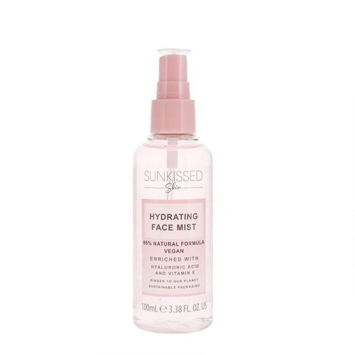 Spray de fata hidratant, sunkissed skin, acid hyaluronic si vitamina e, 100 ml