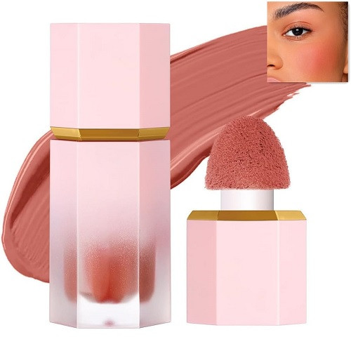 Fard de Obraz Lichid, Makeup, Romantic Matte, Color Bloom Liquid Blush, 101, 5.2 ml Fard de Obraz Lichid, Makeup, Romantic Matte, Color Bloom Liquid Blush, 101, 5.2 ml