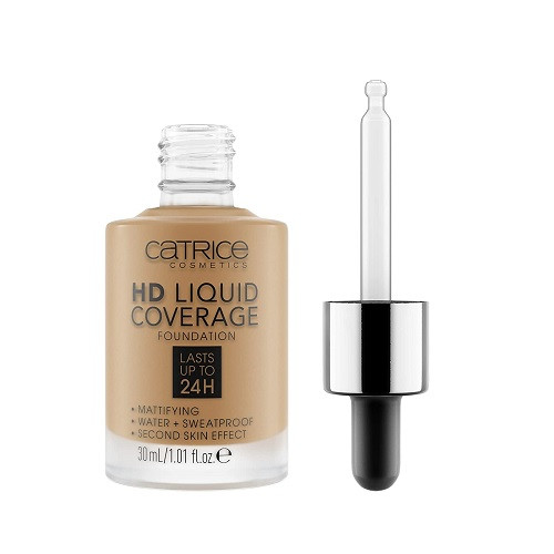 Fond de ten, catrice, hd liquid coverage, 050 rosy ash, 30 ml