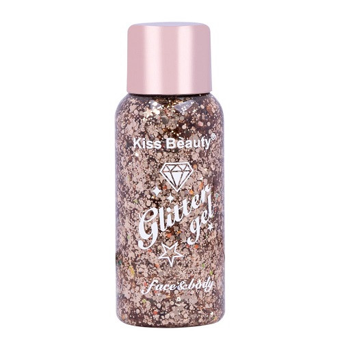 Glitter Gel pentru Fata si Corp, Kiss Beauty, Stralucitor, 07, 35 g