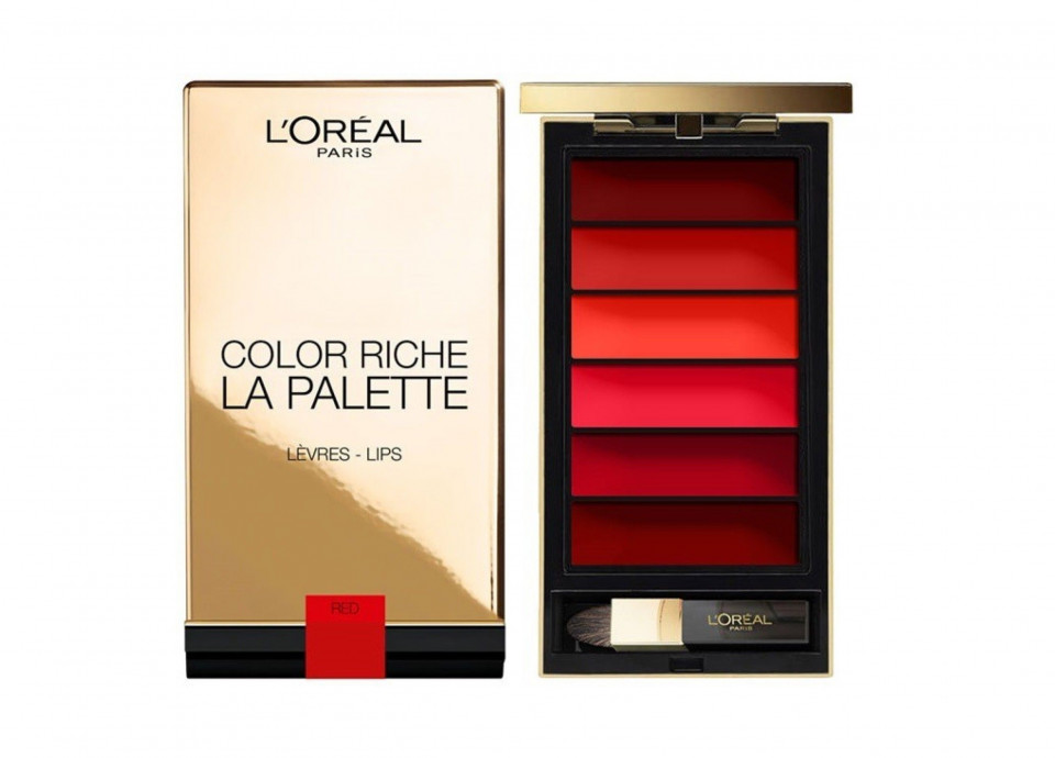Paleta ruj de buze Loreal Color Riche, La Palette, Red, 6 culori image4