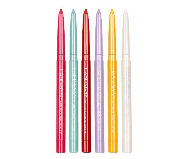 Set 6 creioane de ochi retractabile, Handaiyan, Creme Gel Liner Waterproof, A Handaiyan imagine noua