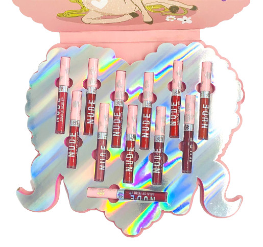 Set rujuri de buze Iman Of Noble, Nude Matte Lip Gloss, 12 culori