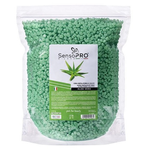 Ceara epilat elastica granule, SensoPro, Aloe Vera, 1000 g Ceara epilat elastica granule, SensoPro, Aloe Vera, 1000 g