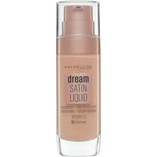 Fond de Ten Lichid, Maybelline, Dream Satin Liquid, SPF13, 33 Fresh Beige, 30 ml