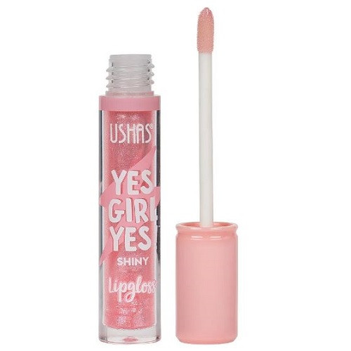 Luciu de buze stralucitor, ushas, yes girl yes, shiny lipgloss, roz, 05
