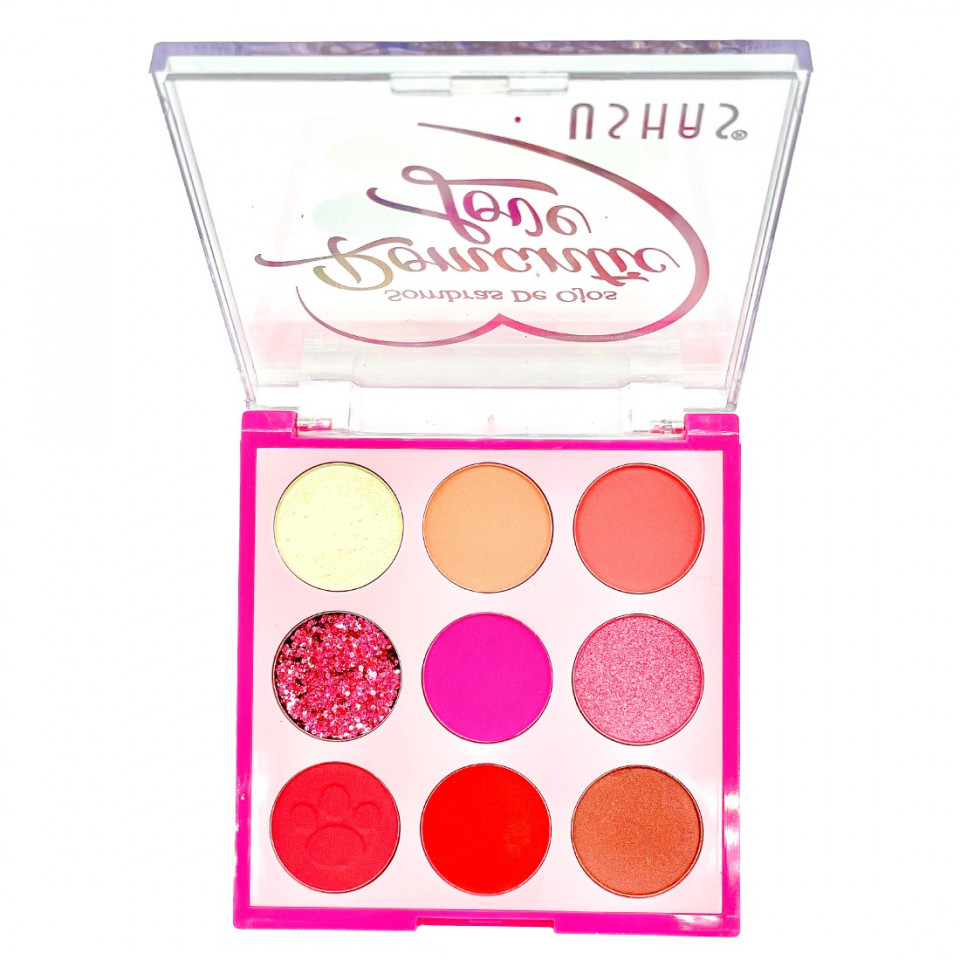 Paleta farduri de pleoape ushas, 01 romantic love
