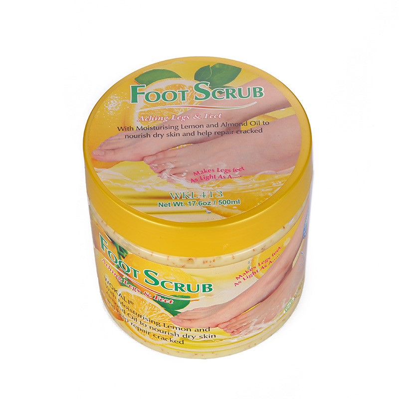 Scrub pentru picioare si talpi wokali foot scrub, lamaie si ulei de migdale