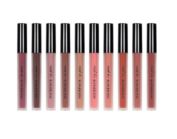 Set 10 rujuri de buze, niceface, mousse matte