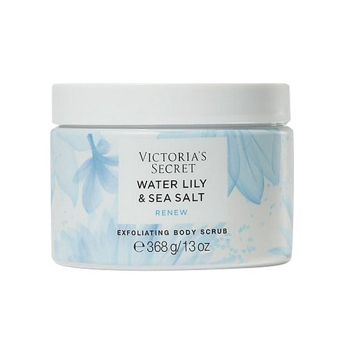 Exfoliant pentru corp, victoria's secret, water lily sea salt, renew scrub, 368 g