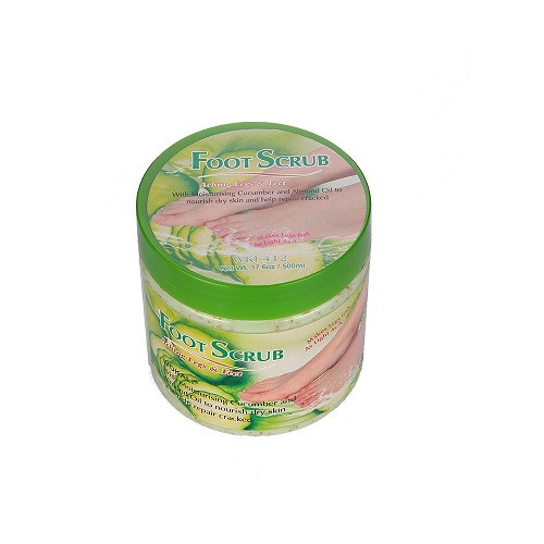 Scrub pentru picioare si talpi, wokali, foot scrub, castravete si ulei de migdale, 500 ml