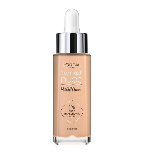 Serum Fond de Ten cu Acid Hialuronic, Loreal Paris, Perfect Match Nude, 2-3 Light, 30 ml