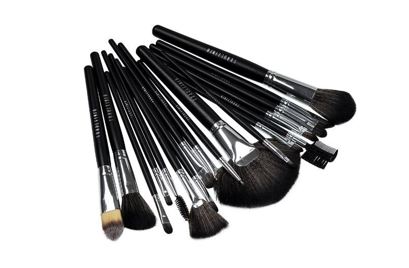 Set 18 Pensule Machiaj, Fraulein38, Black, Borseta inclusa Set 18 Pensule Machiaj, Fraulein38, Black, Borseta inclusa