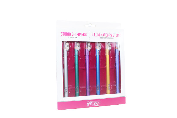 Set 6 creioane de ochi cu sclipici, Style, Studio Shimmers Style imagine noua