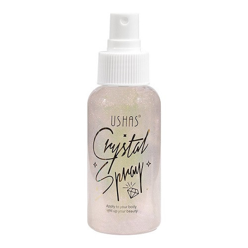 Spray iluminator de corp, ushas, crystal, 01, 80 ml
