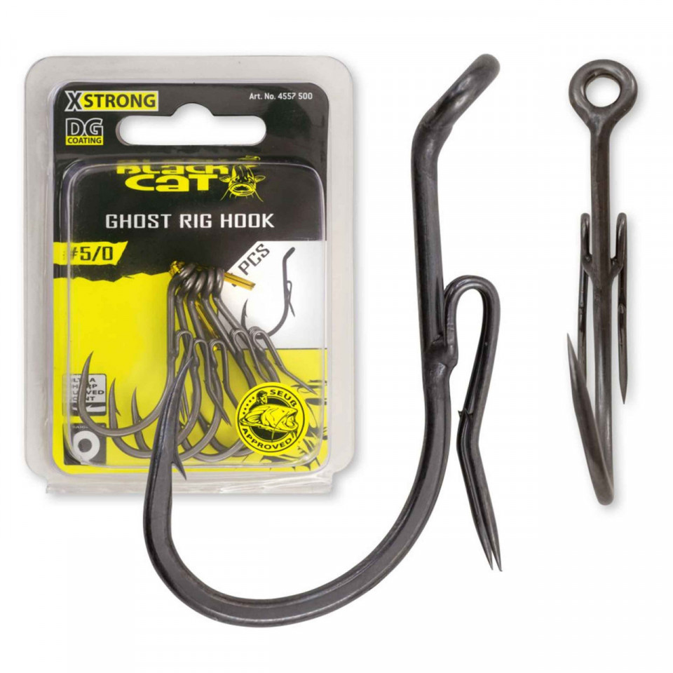 Carlig Black Cat No.7/0 Ghost Rig Hook DG Coating