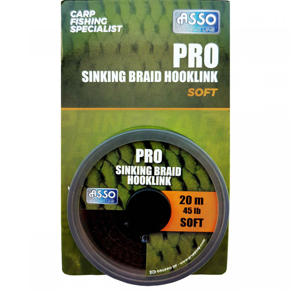Fir Asso Pro Soft Sinking Braid Hooklink 45Lb 20m Multicolor