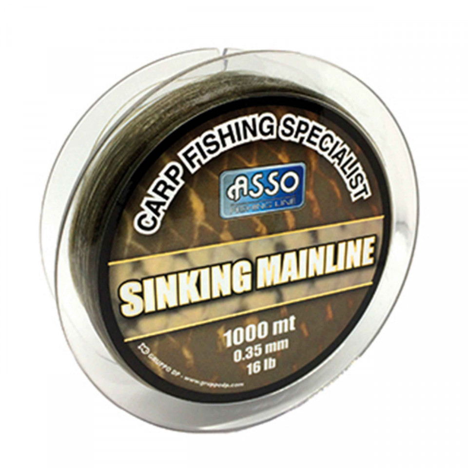 Fir Asso Sinking Mainline 0.30mm 5.44kg 1000m Brown