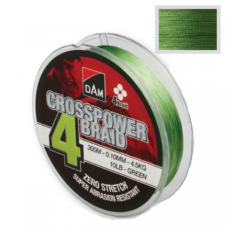 Fir Dam Crosspower 4-Braid 0.15mm 8.10kg 150m Green