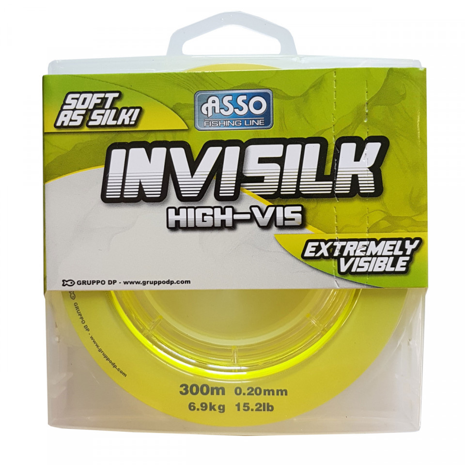 Fir Asso Invisilk 0.20mm 6.90kg 150m Yellow