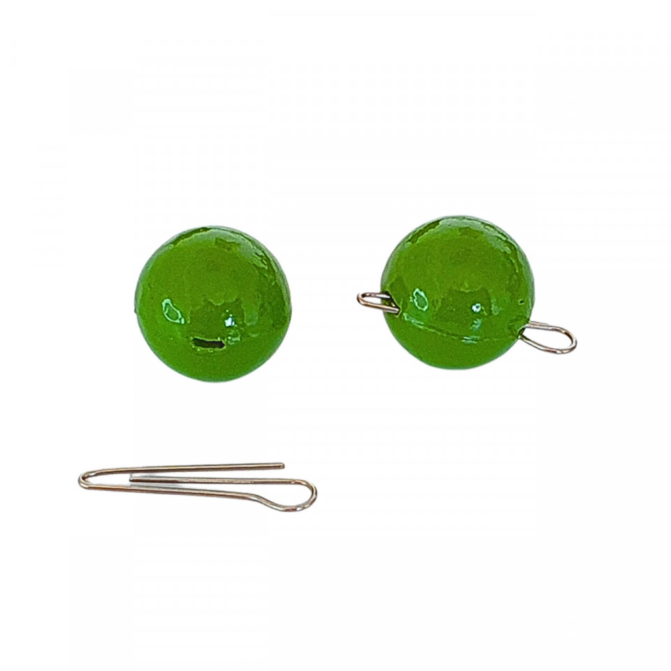 Plumbi Cheburashka Konger Fluo Green 10gr cu Agrafa Detasabila 5buc