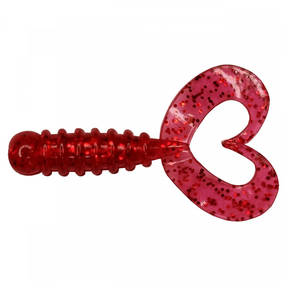 Grub Rock\'N Bait Cultiva RB-1 32 Shrimp Red Ring Twin Tail