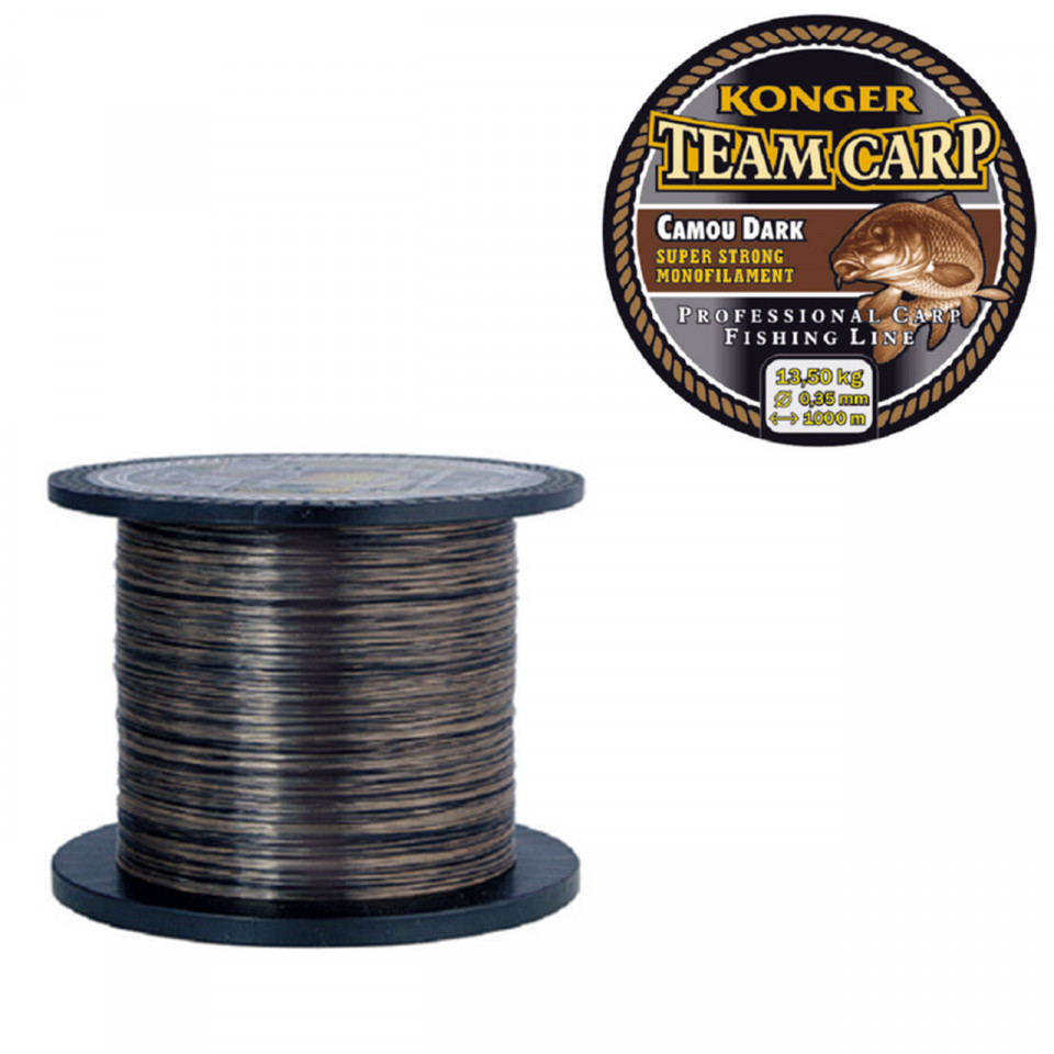 Fir Konger Team Carp 0.25mm 8kg 1000m Camou Dark