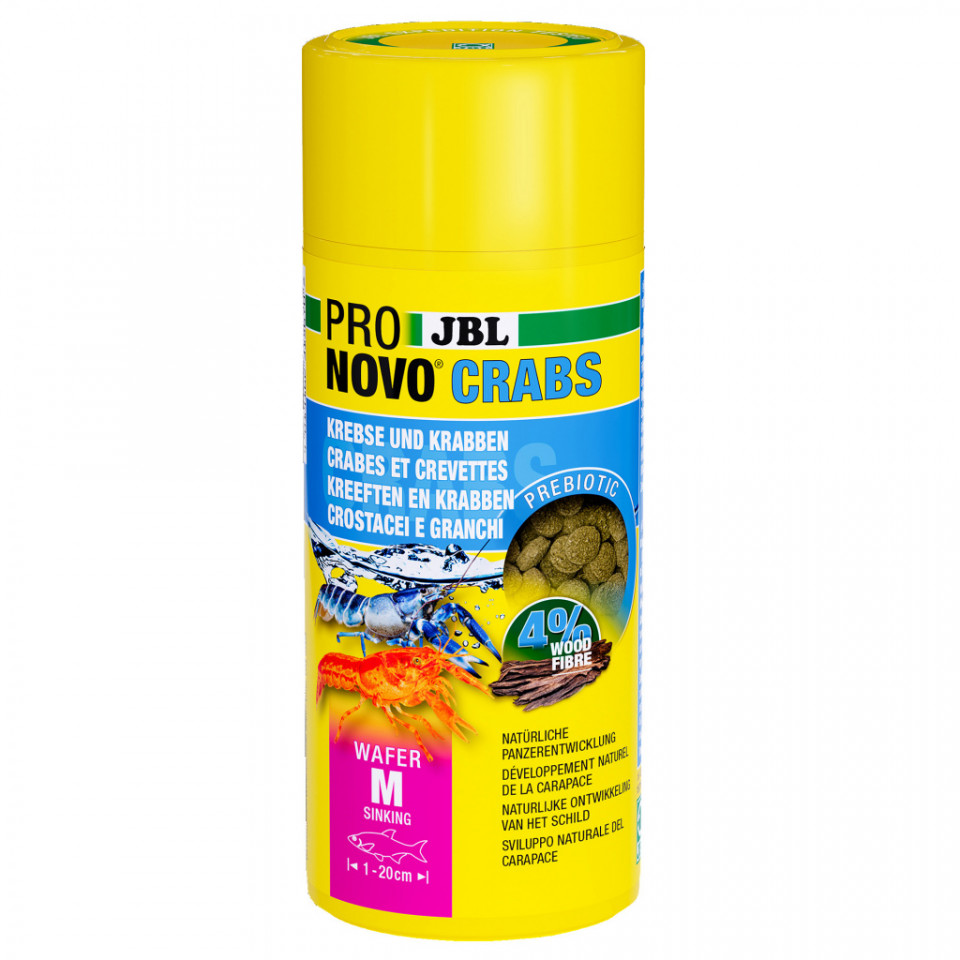 Hrana nevertebrate JBL PRONOVO CRABS WAFER M 250 ml