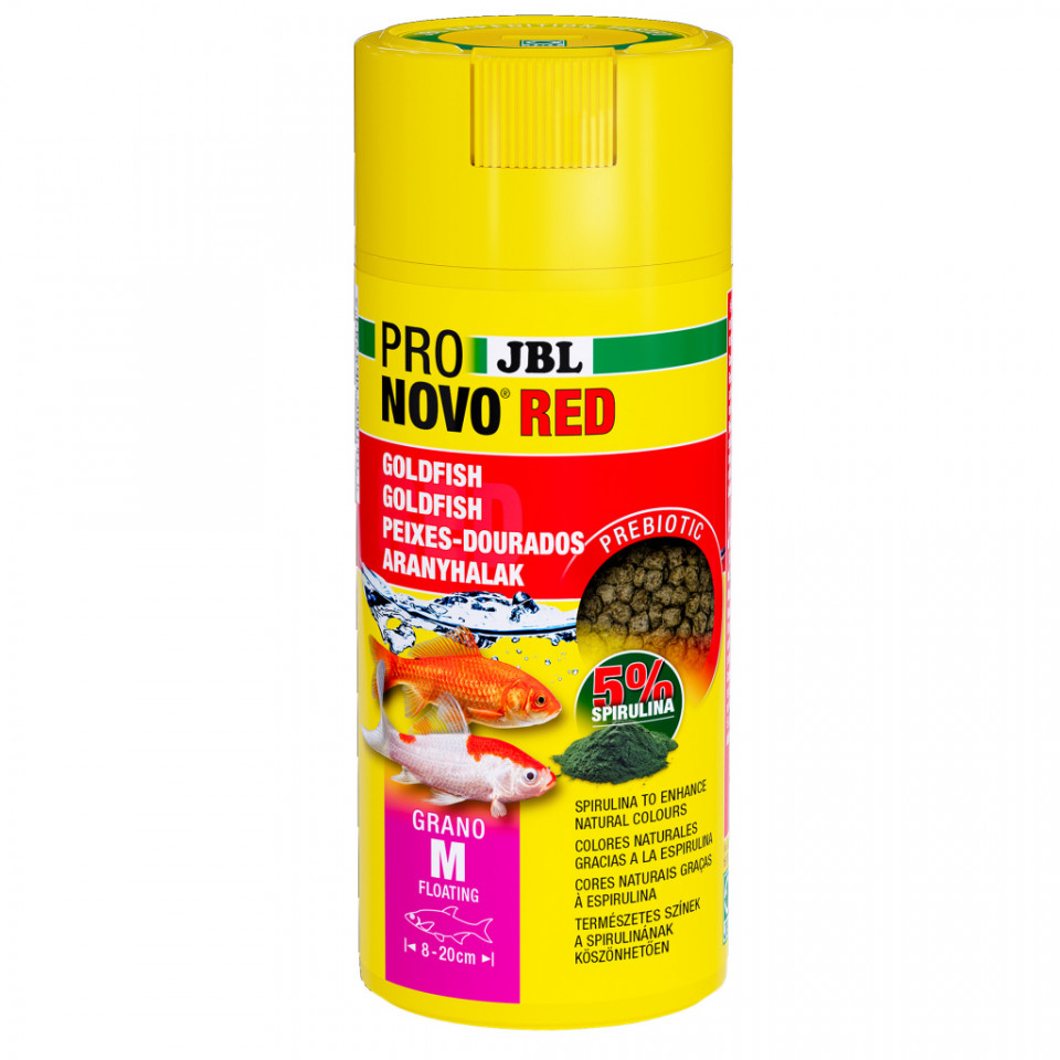 Hrana carasi aurii/Goldfish JBL PRONOVO RED GRANO M 250 ml CLICK