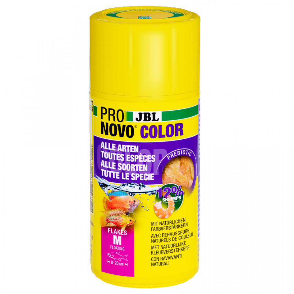 Hrana pesti acvariu JBL PRONOVO COLOR FLAKES M 100 ml