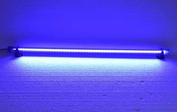 Lampa iluminare LED 30 cm albastra