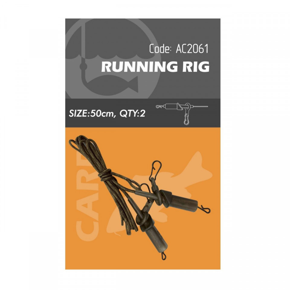 Montura Crap Orange Running Rig Kaki 20kg 50cm 2buc