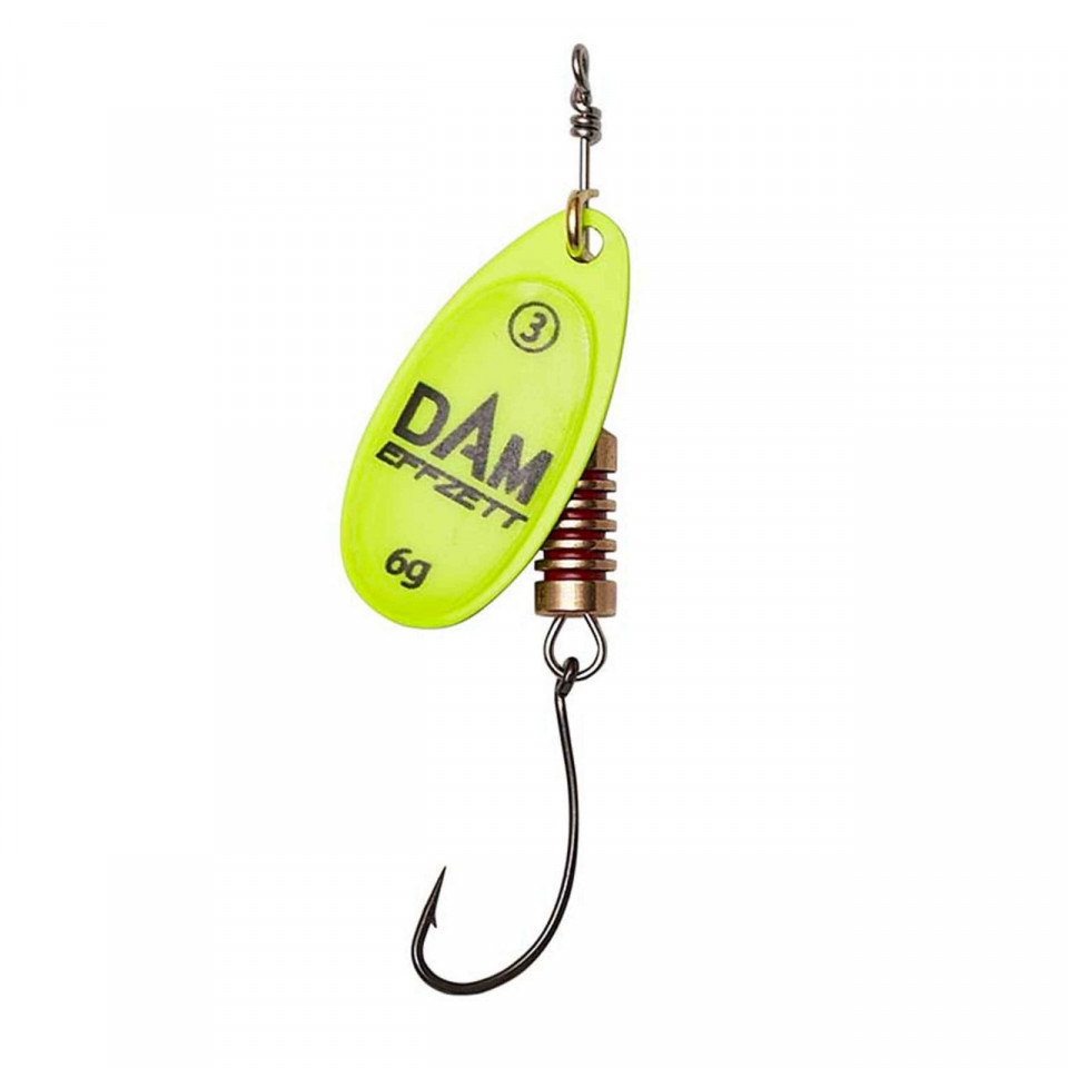 Rotativa 4gr DAM Effzett Spinner With Single Hook Yellow