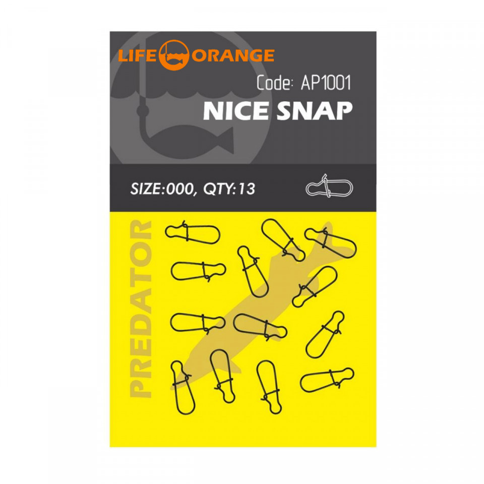 Agrafa Orange No.000 Nice Snap 13buc