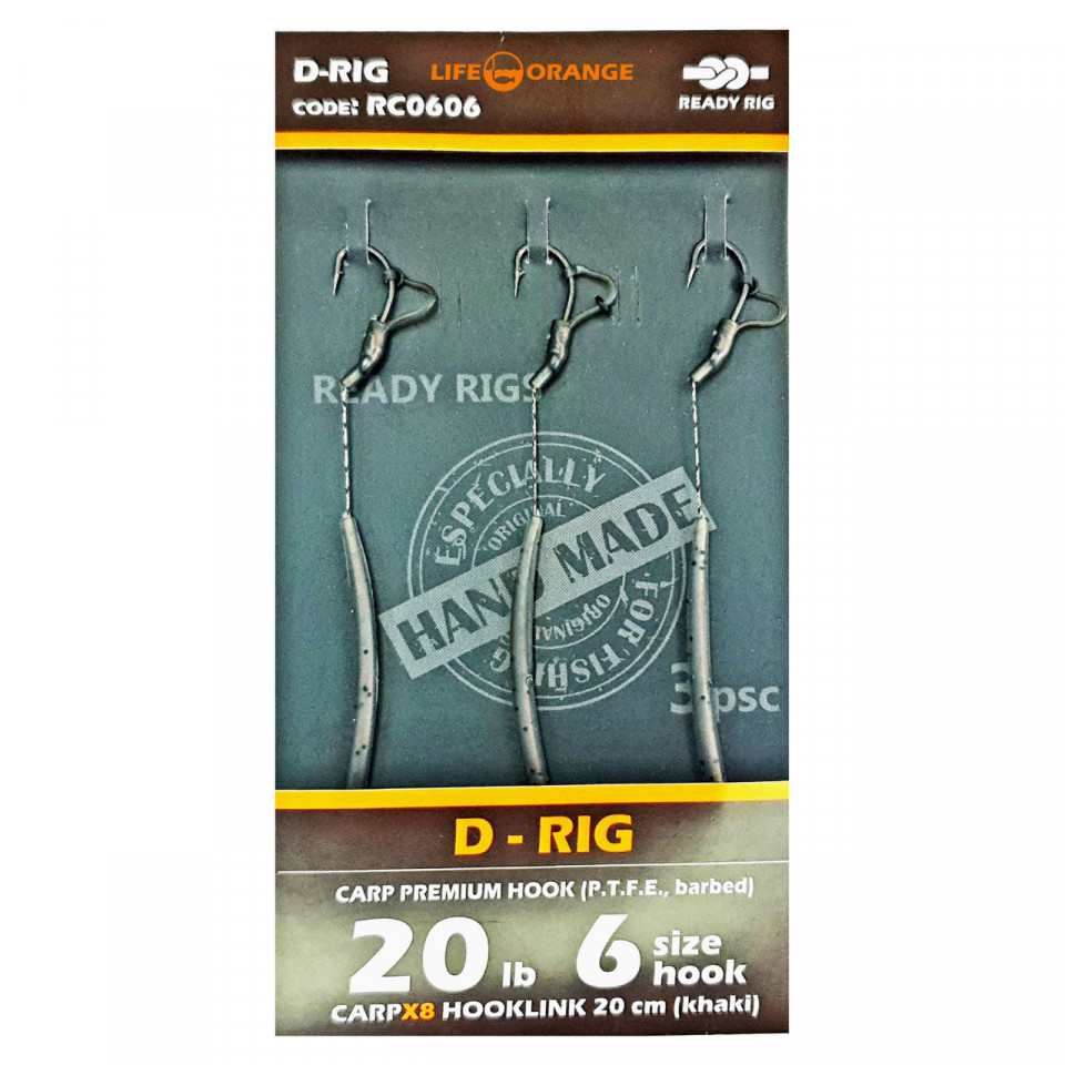 Rig Crap D-Rig 06 Orange Series 6 No.6 20lb 20cm 3buc