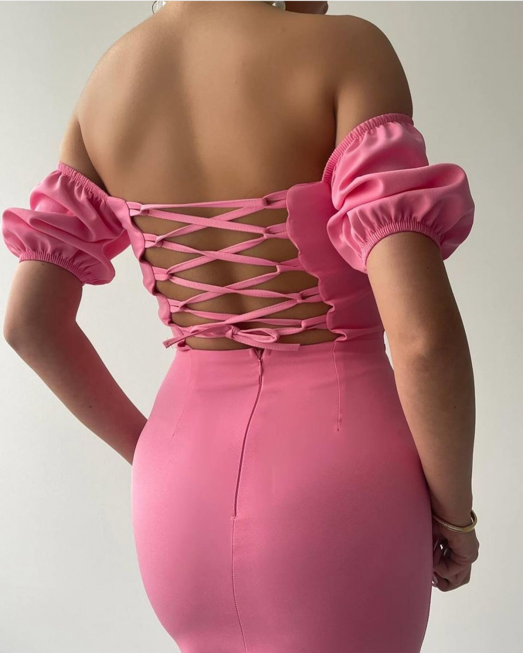 Rochie dama midi cu spatele gol