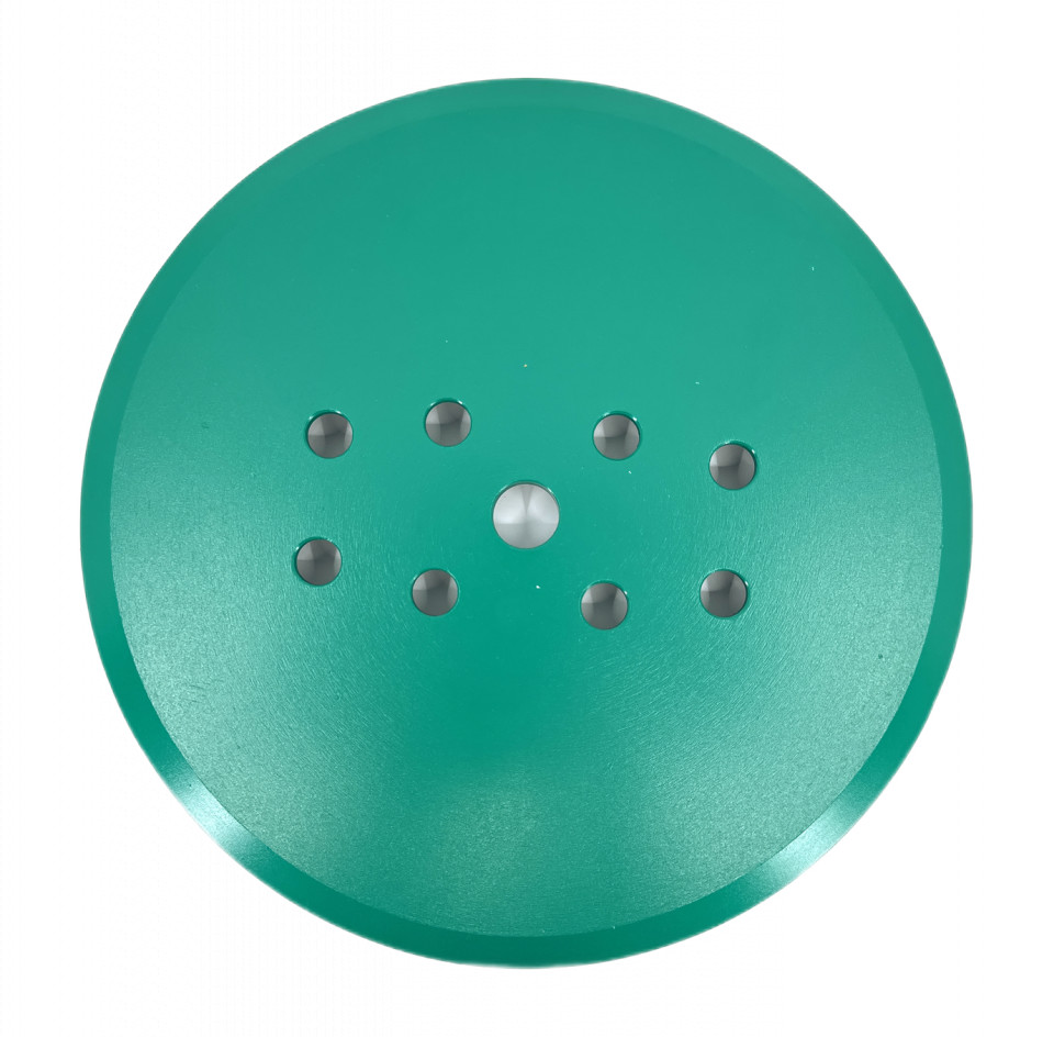 Disc cu segmenti diamantati pt. slefuire pardoseli - segment dur - Verde - 250 mm - prindere 19mm - DXDY.8500.250.23