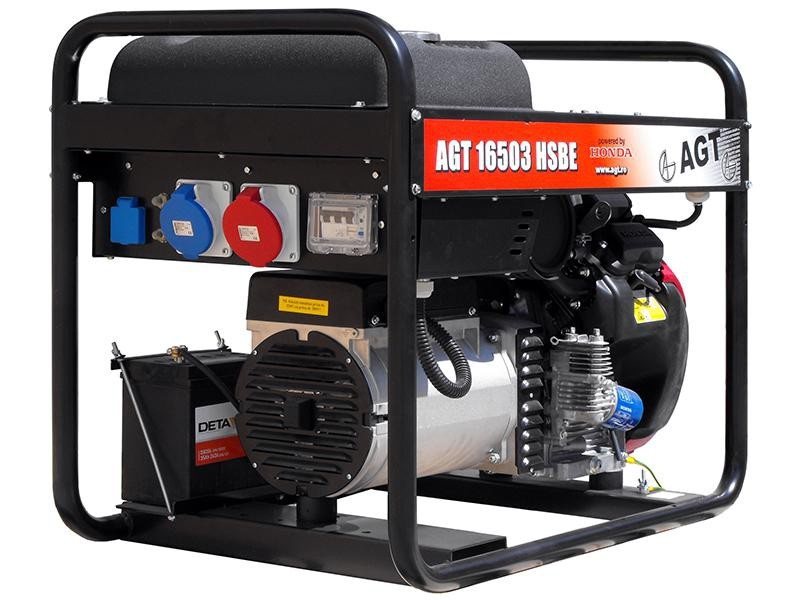 Generator AGT 16503 HSBE R16 pornire electrica (HONDA GX690)