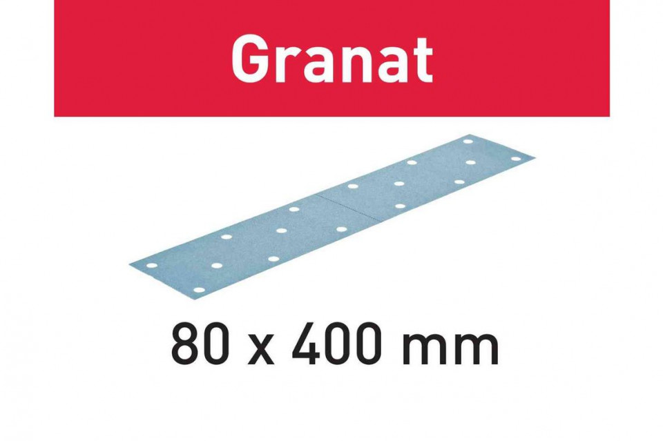 Foaie abraziva STF 80x400 P180 GR/50 Granat