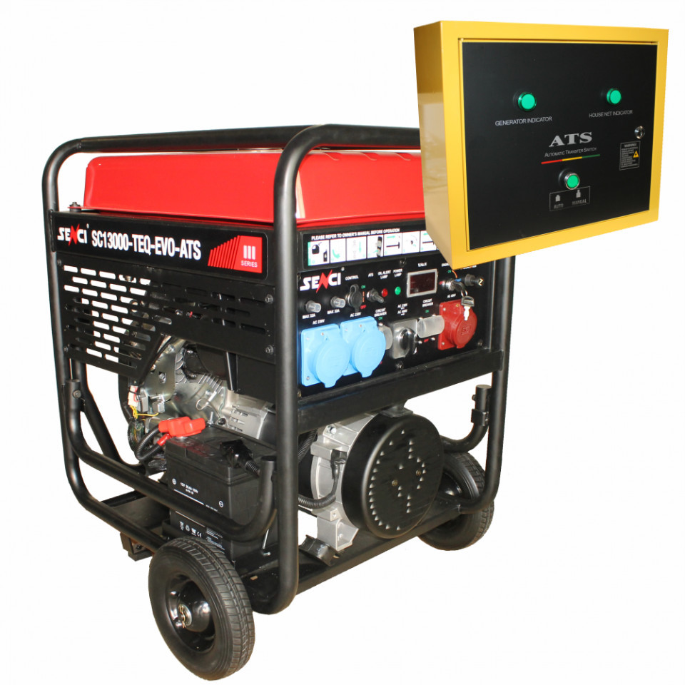 Generator trifazat SC-13000TEQ-EVO-ATS Putere max. 11 kW, 400V AVR si automatizare albertool imagine noua
