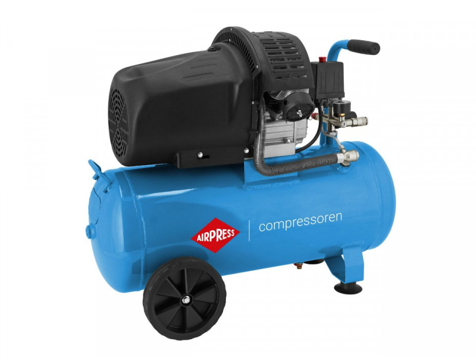 Compresor de aer profesional cu piston (cu accesorii) - blue series 2.2kw, 392l/min, 8 bari - rezervor 50 litri - airpress-hl425/50-36888